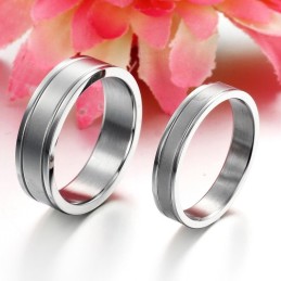 Stabiele Kwaliteit Eenvoudige Titanium Ring Voor Geliefden
