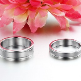 Stabiele Kwaliteit Eenvoudige Titanium Ring Voor Geliefden