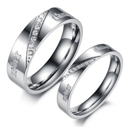 Compleet In Specificaties Argent Titanium Ring Voor Geliefden
