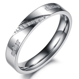 Compleet In Specificaties Argent Titanium Ring Voor Geliefden