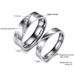 Compleet In Specificaties Argent Titanium Ring Voor Geliefden