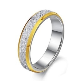 Scrub Titanium Ring Van Uitstekende Kwaliteit Voor Geliefden