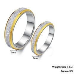 Scrub Titanium Ring Van Uitstekende Kwaliteit Voor Geliefden