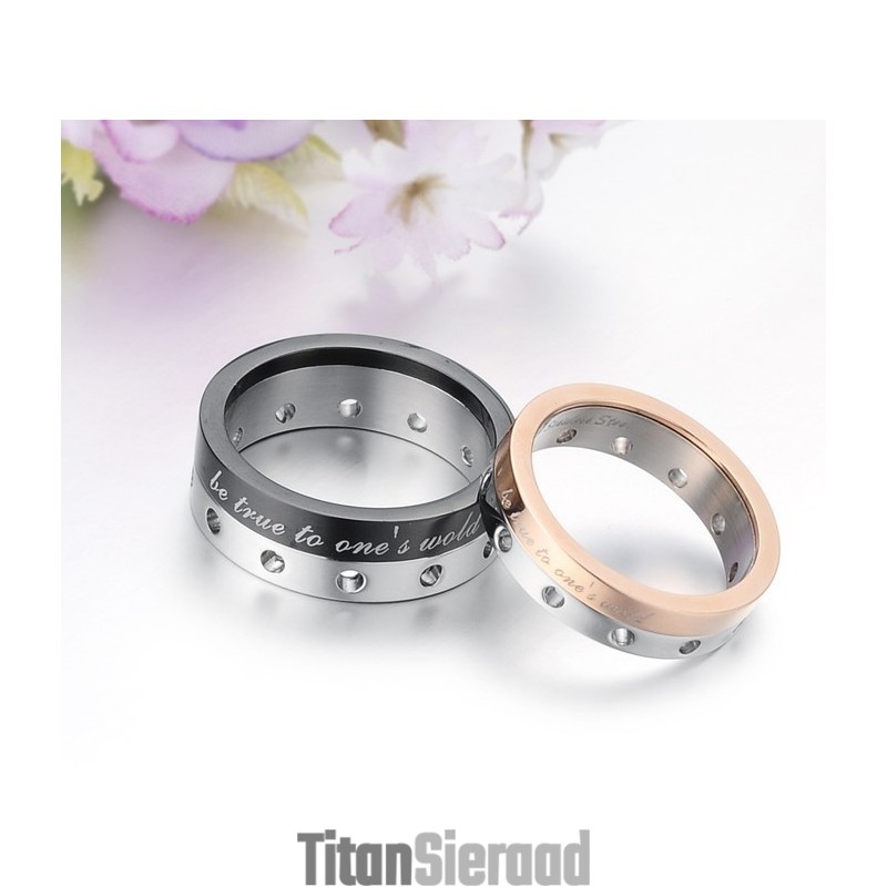 Stabiele Kwaliteitstitanium Ring Voor Geliefden Stabiele Kwaliteitstitanium Ring Voor Geliefden