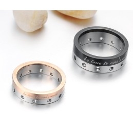 Stabiele Kwaliteitstitanium Ring Voor Geliefden