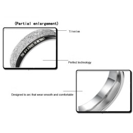 Betrouwbare Prestatie Zwarte Titanium Ring Voor Geliefden