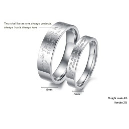 Betrouwbare Kwaliteitstitanium Ring Voor Geliefden