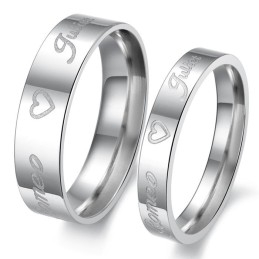 Betrouwbare Prestaties Sweetheart Titanium Ring Voor Geliefden