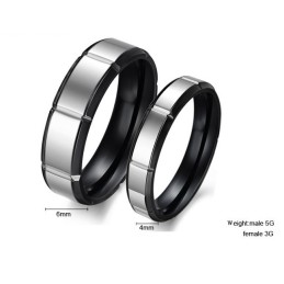 De Koningin Van De Kwaliteit Retro Titanium Ring Voor Geliefden