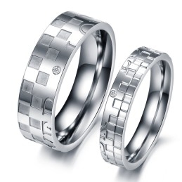 Goed Verkopende Puzzel Titanium Ring Voor Geliefden Over De Hele Wereld