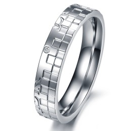 Goed Verkopende Puzzel Titanium Ring Voor Geliefden Over De Hele Wereld