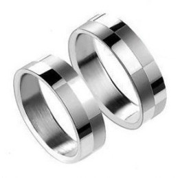 Kwaliteit En Kwantiteit Gegarandeerde Raster Titanium Ring Voor Geliefden