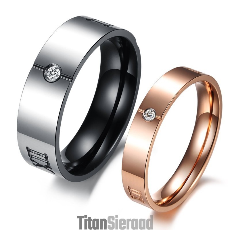 Betrouwbare Titanium Ring Met Romeinse Cijfers Voor Geliefden Betrouwbare Titanium Ring Met Romeinse Cijfers Voor Geliefden