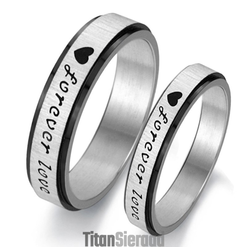 De Koning Van De Hoeveelheid Eindeloze Liefde Titanium Ring Voor Geliefden De Koning Van De Hoeveelheid Eindeloze Liefde Titanium Ring Voor Geliefden