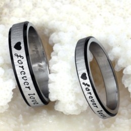 De Koning Van De Hoeveelheid Eindeloze Liefde Titanium Ring Voor Geliefden