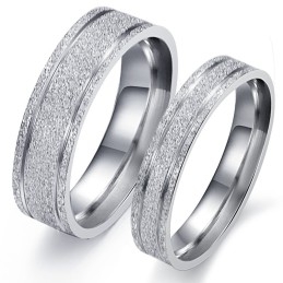Duurzame Parelzand Titanium Ring Voor Geliefden