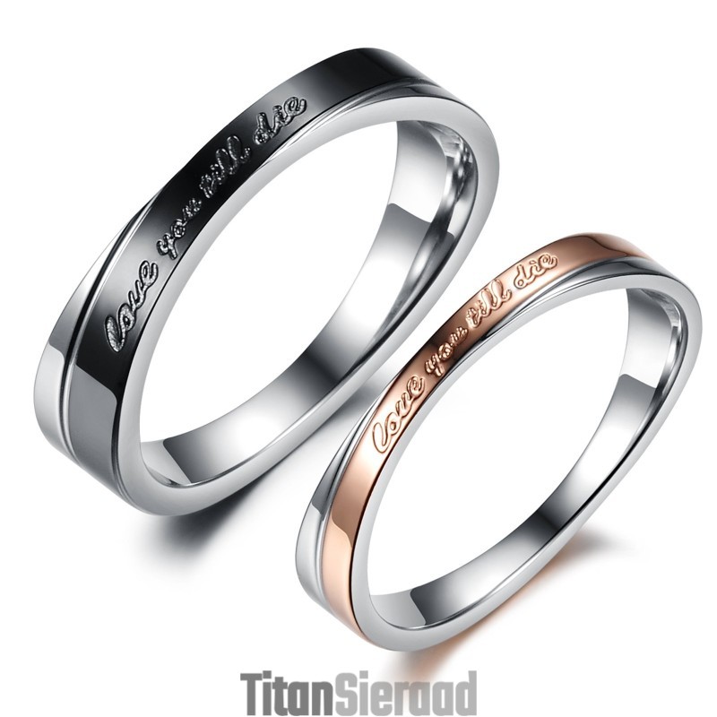 De Koningin Van De Kwaliteitsvolle Titanium Ring Voor Geliefden