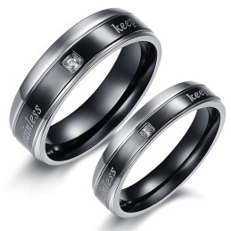 Stabiele Kwaliteit Elegante Titanium Ring Voor Geliefden