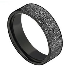 Superieure Kwaliteit Zwarte Titanium Ring Voor Geliefden