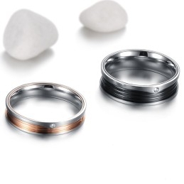 Hoogwaardige, Bondige Titanium Ring Voor Geliefden