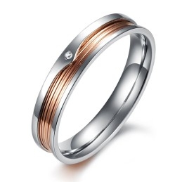 Hoogwaardige, Bondige Titanium Ring Voor Geliefden
