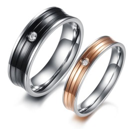 Uitstekende Kwaliteit Beknopte Titanium Ring Voor Geliefden
