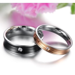 Uitstekende Kwaliteit Beknopte Titanium Ring Voor Geliefden