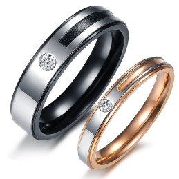 Eenvoudig Te Gebruiken, Bondige Titanium Ring Voor Geliefden