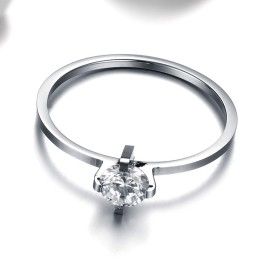Betrouwbare Titanium Ring Voor Geliefden Met Strass