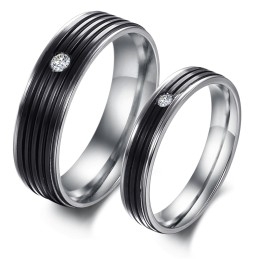 Superieure Kwaliteit Beknopte Titanium Ring Voor Geliefden