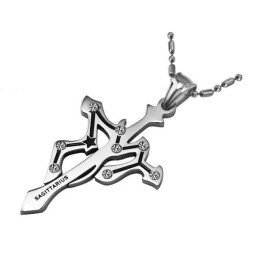 Om Een Lang Verhaal Te Hebben Boogschutter Titanium Ketting