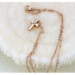 De Koningin Van Kwaliteit: Kruistitanium Ketting Met Strass