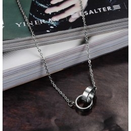 Compleet In Specificaties Vrouwelijke Fase Ring Titanium Ketting