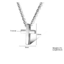 Kwaliteit En Kwantiteit Gegarandeerde Vrouwelijke Kruis Titanium Ketting
