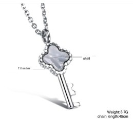Hoogwaardige Damessleutel Titanium Ketting