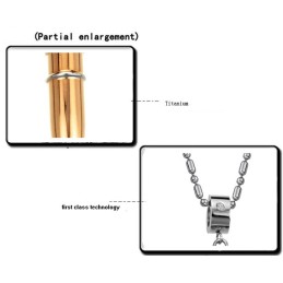 Superieure Kwaliteit Zwarte Titanium Ketting