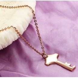 Betrouwbare Reputatie Vrouwelijke Sleutel Titanium Ketting