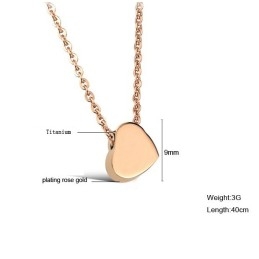 Wereldberoemde Titanium Ketting Met Hartjesmotief