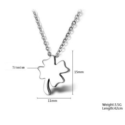 De Koningin Van De Kwaliteit, Vrouwelijke Klavervormige Titanium Ketting