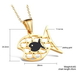 Kwaliteit En Kwantiteit Gegarandeerde Visvormige Titanium Ketting