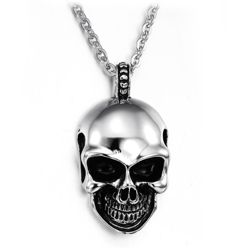 De King Of Quantity Schedel Titanium Ketting De King Of Quantity Schedel Titanium Ketting