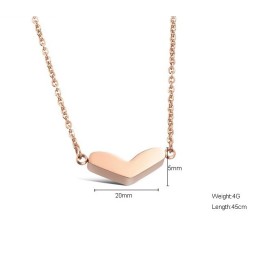 Betrouwbare Kwaliteit Sweetheart Titanium Ketting