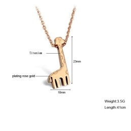 Duurzame, In Gebruik Zijnde, Girafvormige Titanium Ketting