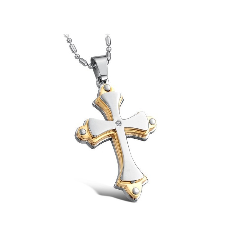 Stabiele Kwaliteit Kruis Titanium Ketting