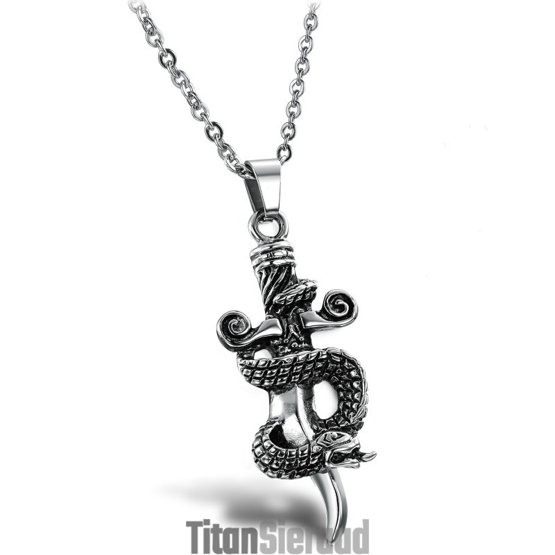Hoogwaardige Mannelijke Kruis Titanium Ketting