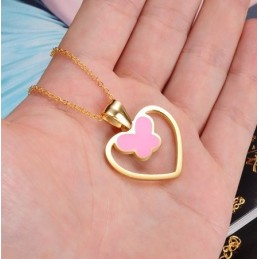 Bekend Om Zijn Hoogwaardige Vlindervormige Titanium Ketting Voor Dames
