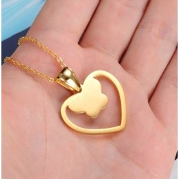 Bekend Om Zijn Hoogwaardige Vlindervormige Titanium Ketting Voor Dames