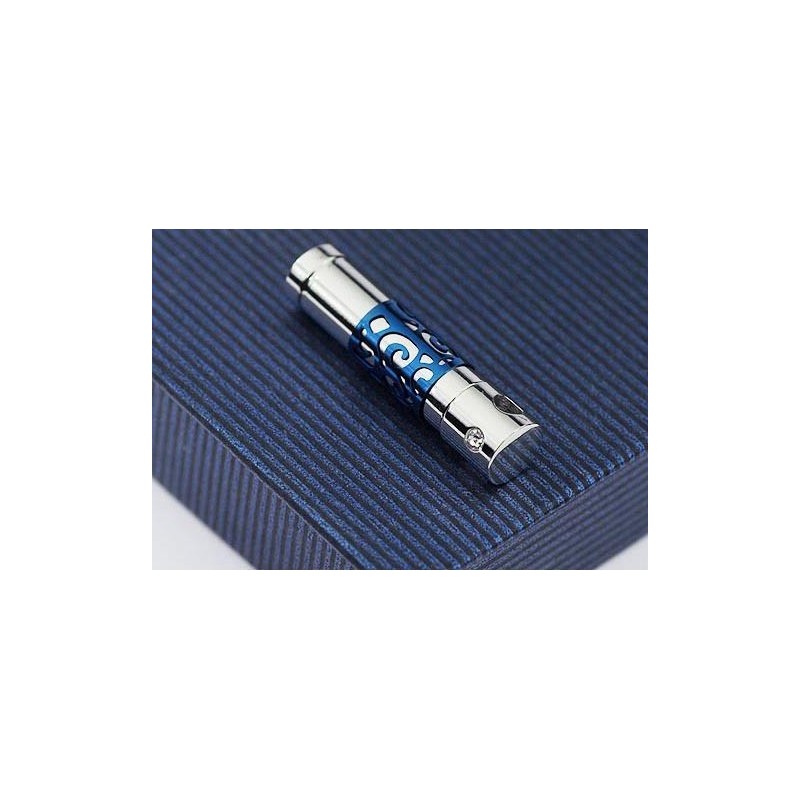 Mode Blauw En Wit Porseleinen Titanium Kettinghanger Mode Blauw En Wit Porseleinen Titanium Kettinghanger