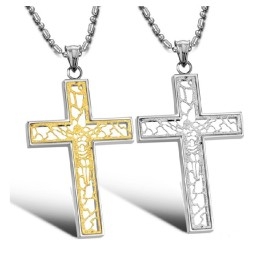 De Koningin Van Kwaliteit Mannelijke Kruis Titanium Ketting