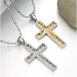 De Koningin Van Kwaliteit Mannelijke Kruis Titanium Ketting
